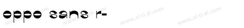 oppo sans r字体转换